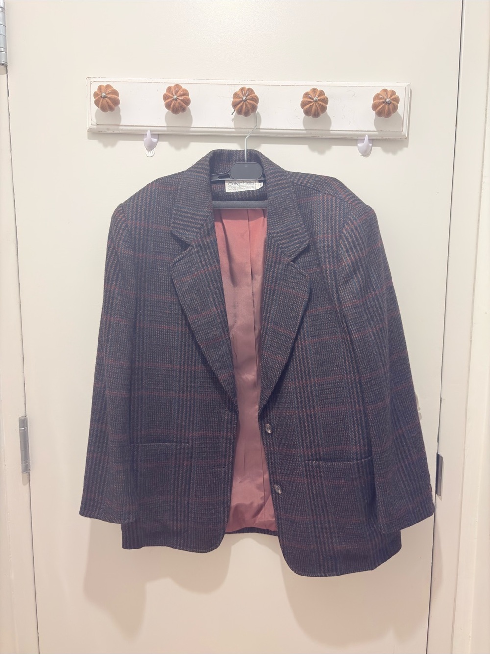 Calvin Klein Classification Plaid Blazer Vintage